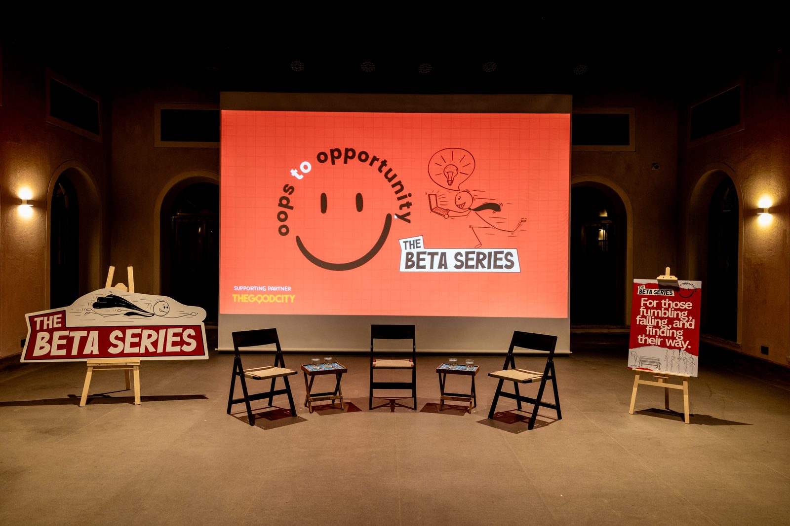 The Beta Series stage before the first edition began.